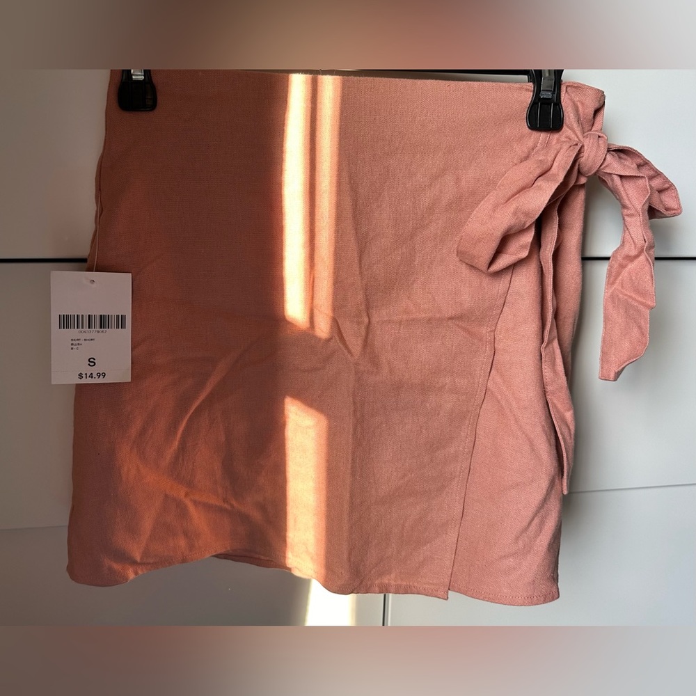 Pink Forever 21 Wrap Skirt